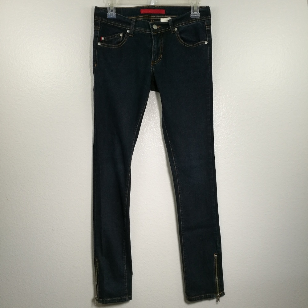 FIRE Lori Skinny Zippered Ankle Jeans Size 7